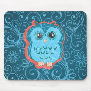 Mousepad Moda Floral Retro Legal Bonita, Cuta