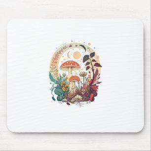 Mousepad Moda Goblincore E Trenó de Cogumelo Cottagecore