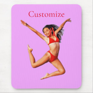 Mousepad Modelo Bikini Dançando Thunder_Cove