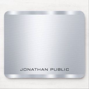 Mousepad Modelo de aparência metálica do Faux Silver person