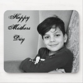 Mousepad modelo de de texto de foto Dia de as mães pessoal