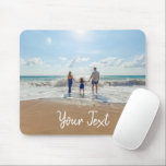 Mousepad Modelo de Foto Personalizada e Texto Personalizado<br><div class="desc">Crie o seu próprio design com suas próprias fotos personalizadas e texto personalizado. Use suas próprias fotos e texto para torná-lo seu. Modelo de fotografia e texto ideais para presentes de Dia de as mães, presentes de Dia de os pais, produtos de negócios, mercadoria de empresa, decoração corporativa e de...</div>