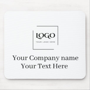 Mousepad Modelo de logotipo personalizado elegante