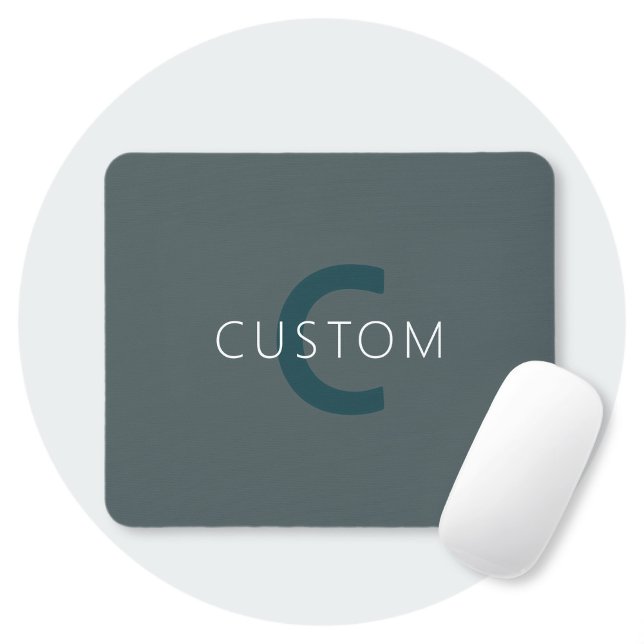 Mousepad Modelo de Monograma Personalizável com Estilo (Criador carregado)
