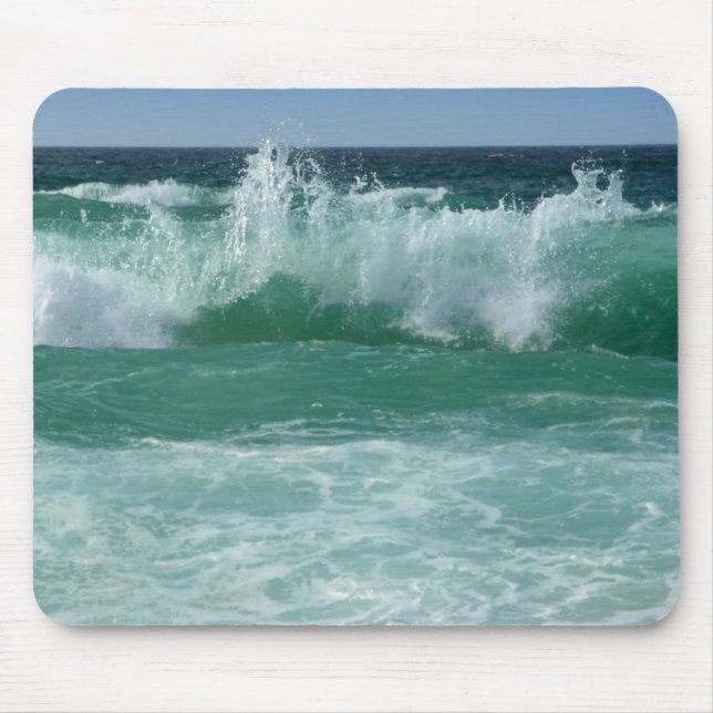 Mousepad Modelo de praia costeira de praia por ondas maríti (Frente)