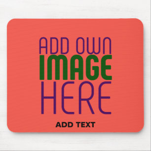 MOUSEPAD MODELO DE TEXTO DE IMAGEM LARANJA VERMELHO EDITÁVE