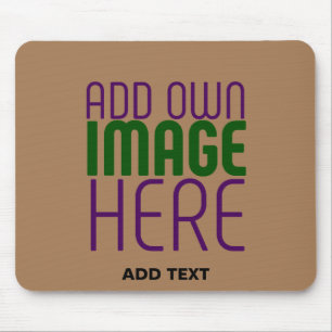MOUSEPAD MODELO DE TEXTO DE IMAGEM MARROM SIMPLES EDITÁVEL