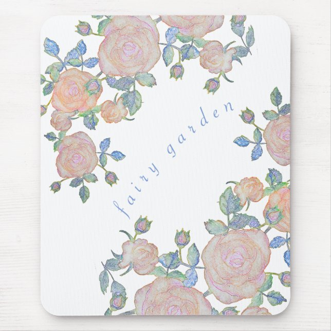 Mousepad Modelo elegante de rosa (Frente)