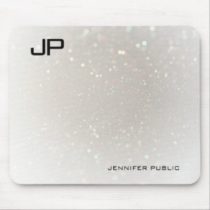 Mousepad Modelo Elegante Monogramed - Glam Moderno