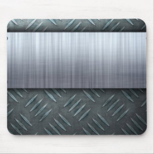 Mousepad Modelo escovado da placa do diamante do metal