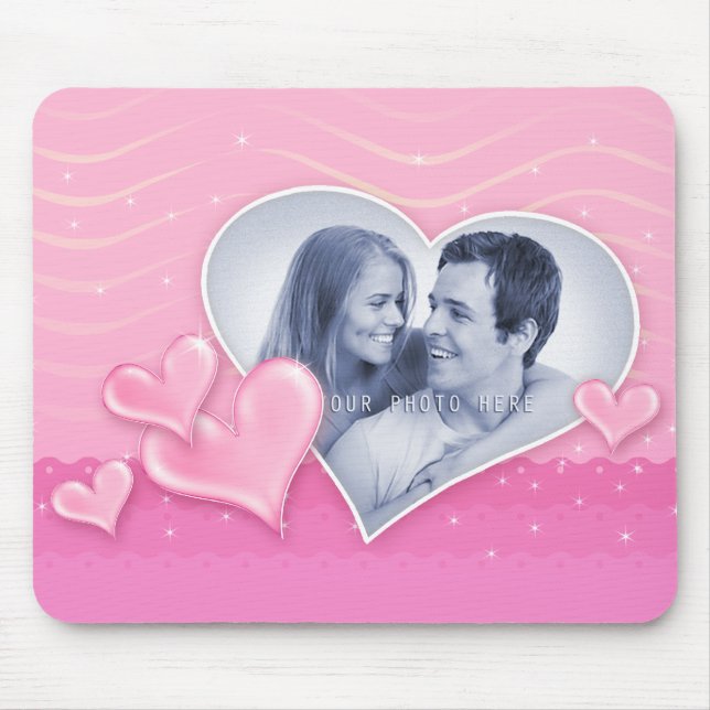 Mousepad Modelo especial da foto dos corações (Frente)