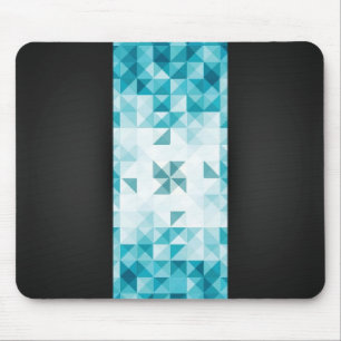 Mousepad Modelo geométrico abstrato do fundo do azul