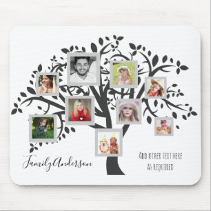 Mousepad Modelo Personalizado para Colagem de Fotos da Árv