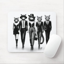 Mousepad Modelos de Gato Hepáticas Caminhando na Passarela