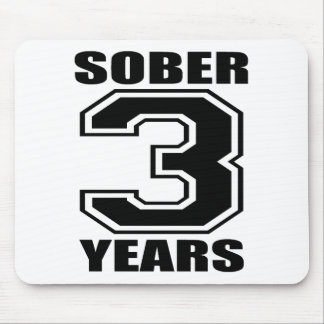 Mousepad Modere 3 anos de preto no branco