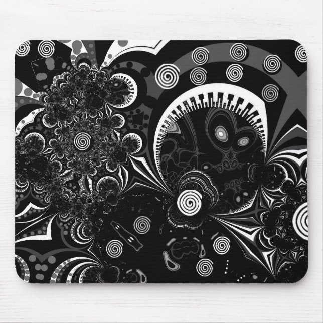 Mousepad Modern Art Black White 2 (Frente)