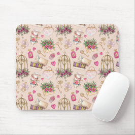 Mousepad Modern Blush Tea Party