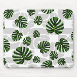 Mousepad Modern Boho Botanical Leaves Pattern