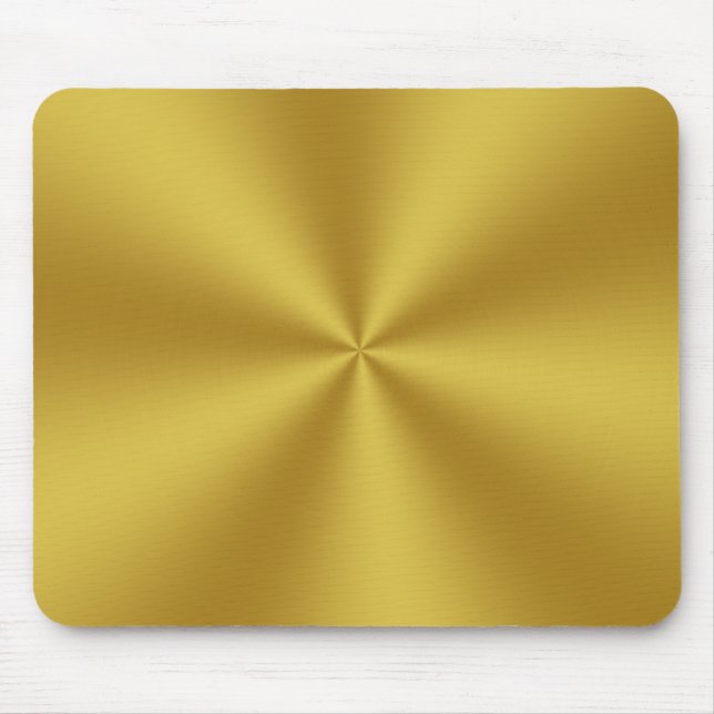 Mousepad Modern Faux Bruted Dourado (Frente)