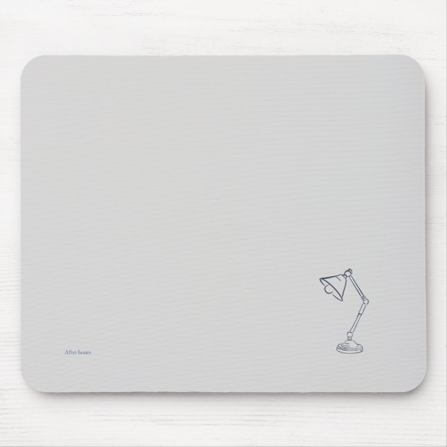 Mousepad Modern Nocturnal Scholar Aesthetic/Night Lamp (Frente)