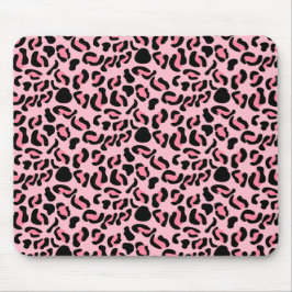Mousepad Modern Pink Leopard Pattern Animal