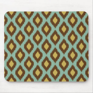 Mousepad Modern tribal ikat azul amarelo moderno