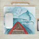 Mousepad Modern Watercolor Nature Veja A Cotação Mundial<br><div class="desc">Modern Watercolor Nature Veja A Cotação Mundial</div>