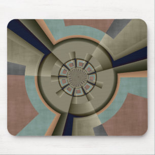 Mousepad Moderna Harmonia de Cores Abstratas Arte Gráfica F