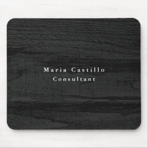 Mousepad Moderna Minimalista de Madeira de Cinzas Elegante