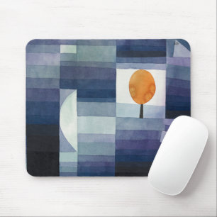Mousepad Moderno Abstrato Geométrico Azul Laranja Klee