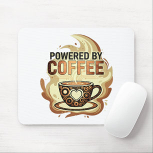 Mousepad Moderno com o Poder do Café – Tipografia de Café n