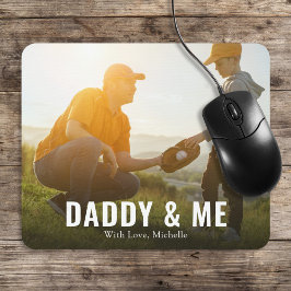 Mousepad Moderno de Fotografias Personalizadas do pai e Me
