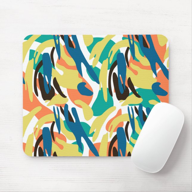 Mousepad Moderno de Meio século Multicolores (Com mouse)