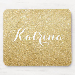 Mousepad Moderno Dourado do brilho do falso personalizado