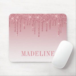 Mousepad Moderno Glitter Rosa Po dusty Fashion Moderno