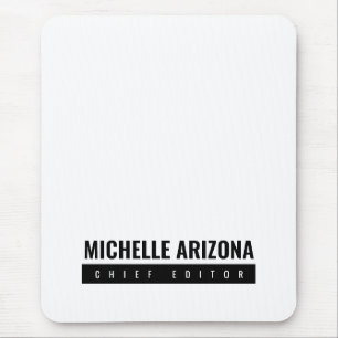 Mousepad Moderno minimalista em preto e branco