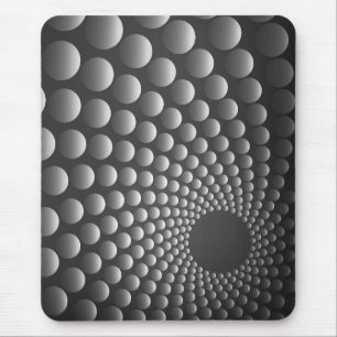 Mousepad moderno, preto, cinza, abstrato, pontos