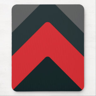 Mousepad moderno, preto, vermelho, cinza, abstrato