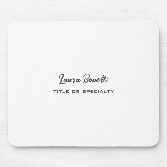 Mousepad Moderno profissional minimalista (Frente)