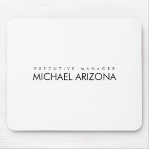 Mousepad Moderno Simples Simples e Preto e Branco