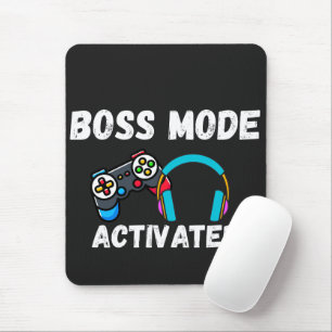 Mousepad Modo Chefe Ativado Gamer