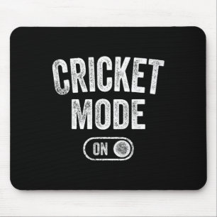 Mousepad Modo Críquete Ativado Presente Divertido de Críque