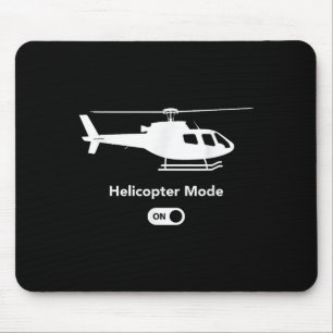 Mousepad Modo Helicóptero Ligado - Desenho De Aviação De Av