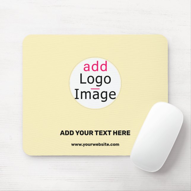 Mousepad Modos de negócios personalizáveis, leve baunilha a (Com mouse)