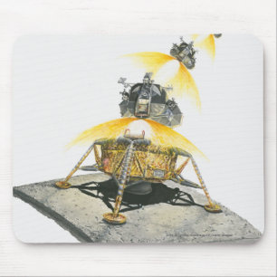 Mousepad Módulo de Apollo 11 Eagle que descola da lua