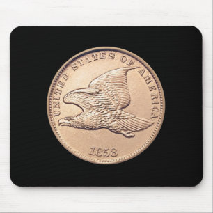 Mousepad Moeda de um centavo americana rara