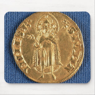 Mousepad Moeda Dourado, com St John o baptista, século XVI