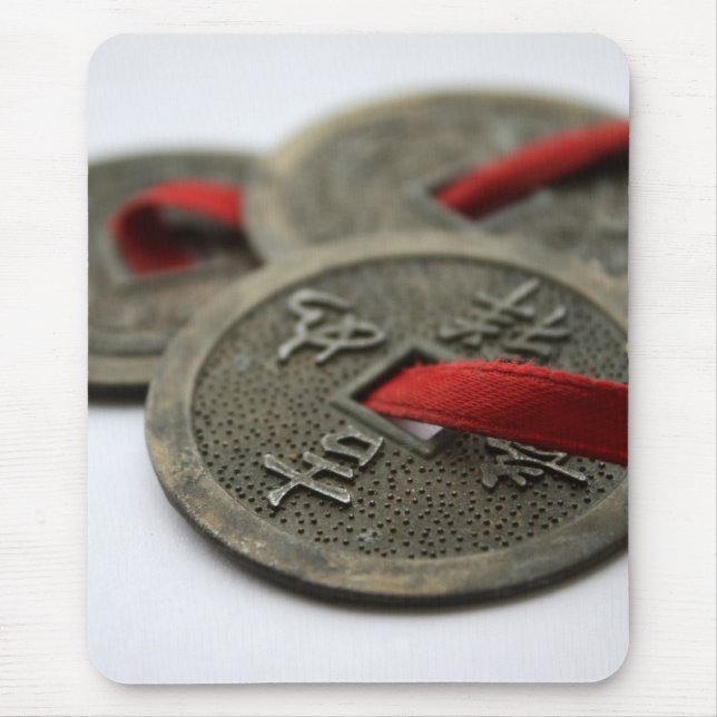 Mousepad Moedas chinesas da boa sorte (Frente)