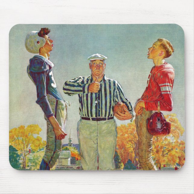Mousepad Moin Toss por Norman Rockwell (Frente)