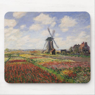 Mousepad Moinho de vento de Rijnsburg dos campos da tulipa